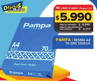 Carrefour Maxi Pampa resma A4 oferta