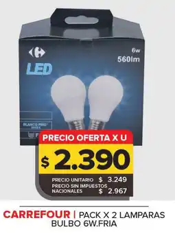 Carrefour Maxi Carrefour lamparas bulbo oferta