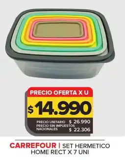 Carrefour Maxi Carrefour set hermetico home rect oferta