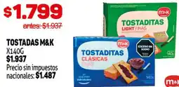 Makro M&k tostaditas oferta