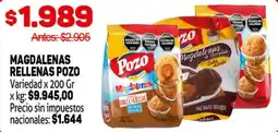 Makro Magdalenas rellenas pozo variedad oferta