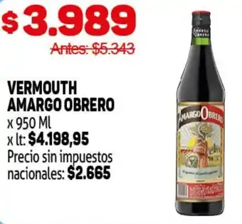 Makro Amargo obrero vermouth oferta