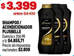 Makro Plusbelle shampoo / acondicionador esencia oferta
