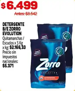 Makro Zorro evolution detergente b/e quitamanchas / escudos oferta