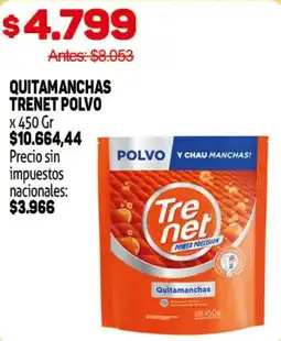 Makro Trenet polvo quitamanchas oferta