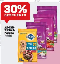 Makro Whiskas/ pedigree alimento variedad oferta