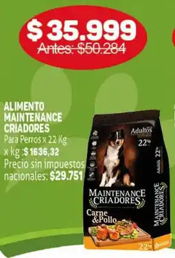Makro Alimento maintenance criadores oferta