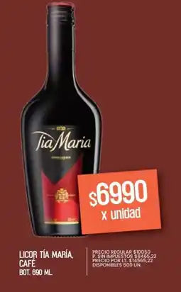Supermercados Vea Tía maría licor café bot. oferta