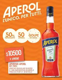 Supermercados Vea Aperol aperitivo bot. oferta