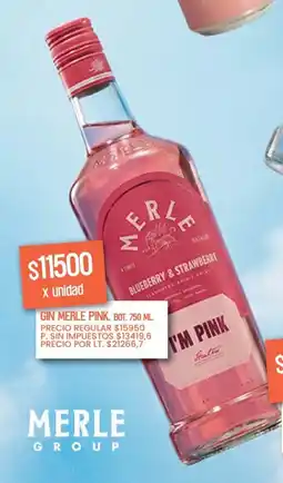 Supermercados Vea Merle pink gin bot. oferta