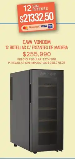 Supermercados Vea Cava vondom estantes de madera oferta