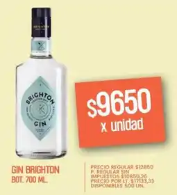 Supermercados Vea Brighton gin bot. oferta