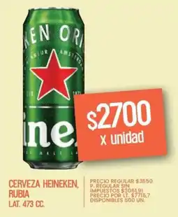 Supermercados Vea Heineken cerveza rubia lat. oferta