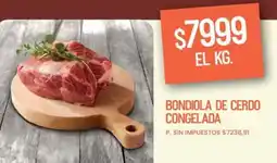 Supermercados Vea Bondiola de cerdo congelada oferta