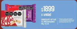 Supermercados Vea Kit kat chocolate vs. presentaciones paq. oferta