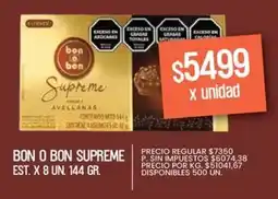 Supermercados Vea Bon o bon supreme est. oferta