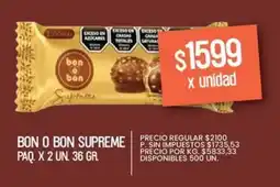 Supermercados Vea Bon o bon supreme paq. oferta
