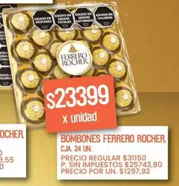 Supermercados Vea Ferrero rocher bombones cja. oferta