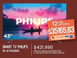 Supermercados Vea Philips smart tv 43" oferta