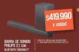 Supermercados Vea Philips barra de sonido 2.1 oferta