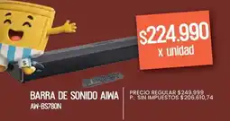 Supermercados Vea Aiwa barra de sonido aw-bs780n oferta