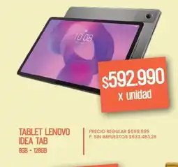 Supermercados Vea Lenovo tablet idea tab oferta