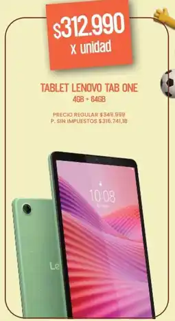 Supermercados Vea Lenovo tablet tab one oferta