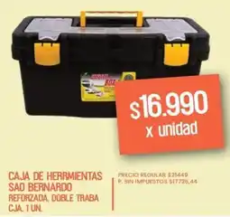 Supermercados Vea Caja de herrmientas sao bernardo reforzada, doble traba cja. oferta