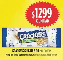 Supermercados Vea Cuisine & Co crackers paq. oferta