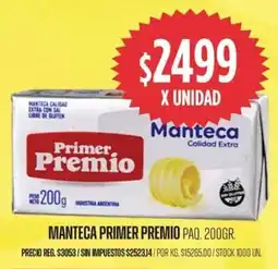 Supermercados Vea Primer premio manteca paq. oferta
