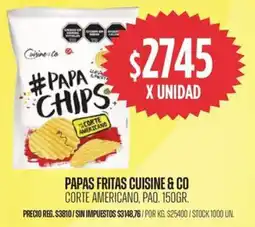 Supermercados Vea Cuisine & Co papas fritas corte americano, paq. oferta