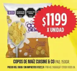 Supermercados Vea Cuisine & Co copos de maíz paq. oferta