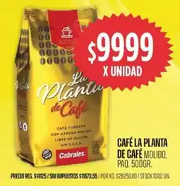 Supermercados Vea La planta de café café molido, paq. oferta