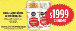 Supermercados Vea La şerenísima yogur nutrición activa rocklets o cereales, pot. oferta