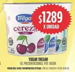 Supermercados Vea Tregar yogur vs. presentaciones, pot. oferta