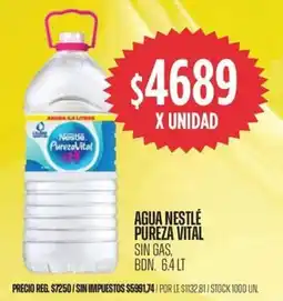 Supermercados Vea Nestlé agua pureza vital sin gas bon oferta