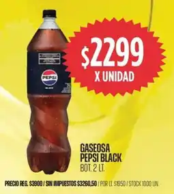 Supermercados Vea Pepsi gaseosa black bot. oferta