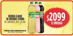 Supermercados Vea Terma bebida a base de hierbas vs. sabores, bot. oferta