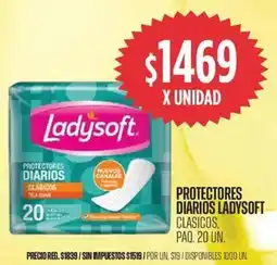 Supermercados Vea Ladysoft protectores diarios clasicos, paq. oferta