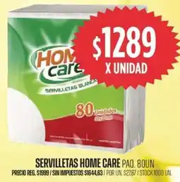 Supermercados Vea Home care servilletas paq. oferta