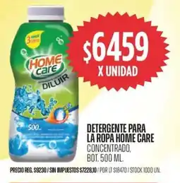 Supermercados Vea Home care detergente para la ropa concentrado, bot. oferta
