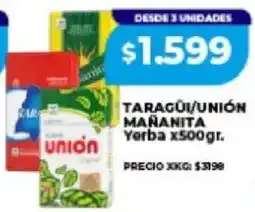 Supermayorista Vital Taragüi/unión mañanita union yerba oferta