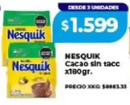 Supermayorista Vital Nestlé nesquik cacao sin tacc oferta