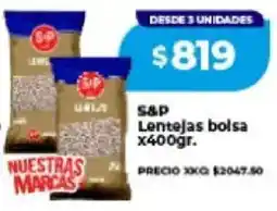 Supermayorista Vital S&P lentejas bolsa oferta