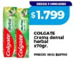 Supermayorista Vital Colgate crema dental herbal oferta