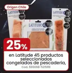 Coto En latitude seleccionados congelados de pescadería oferta