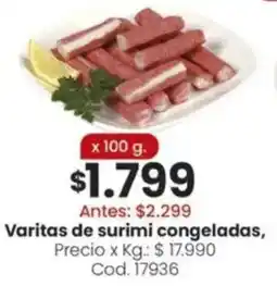 Coto Varitas de surimi congeladas oferta