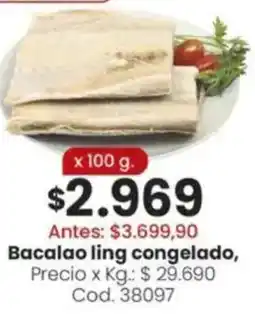 Coto Bacalao ling congelado oferta