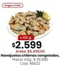 Coto Navajuelas chilenas congeladas oferta
