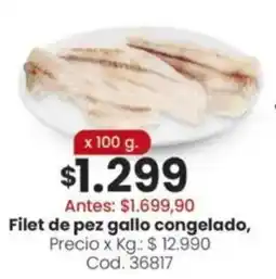 Coto Filet de pez gallo congelado oferta
